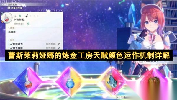 蕾斯莱莉娅娜的炼金工房天赋颜色运作机制详解