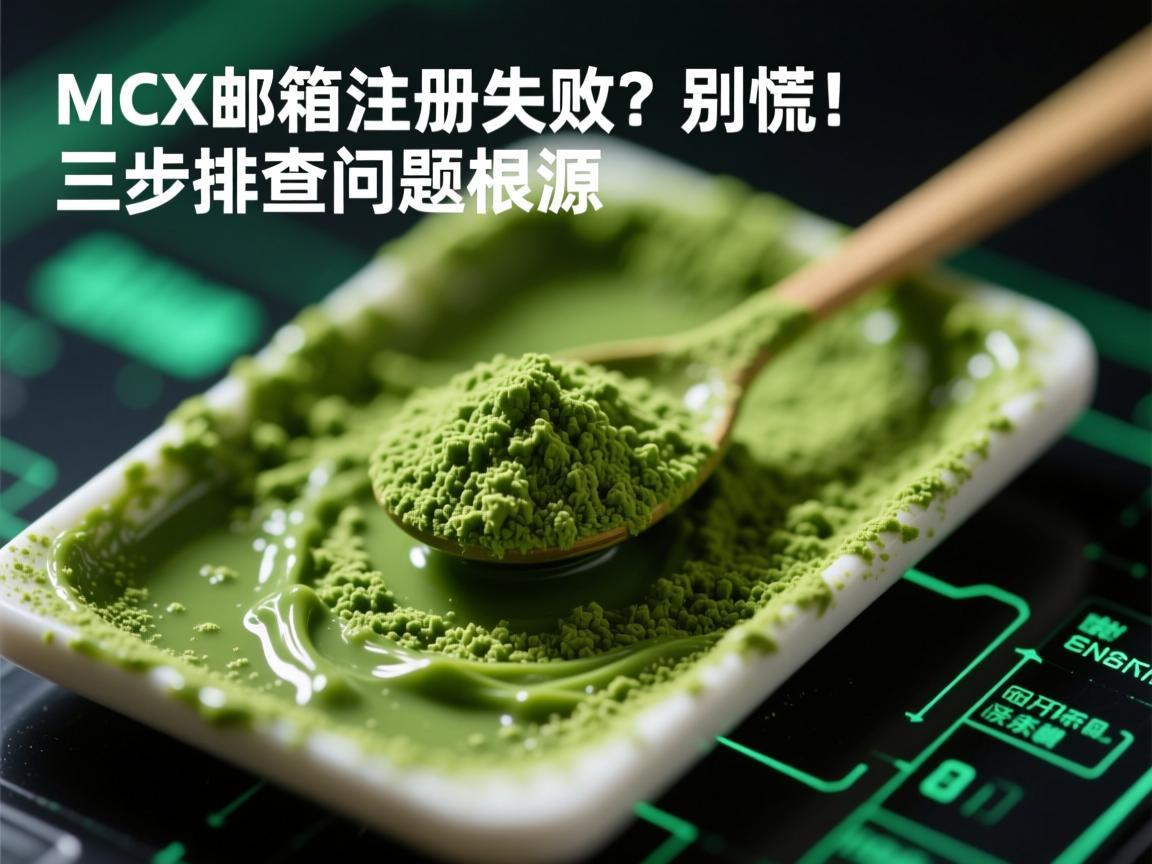 抹茶MCX邮箱注册失败？别慌！三步排查问题根源