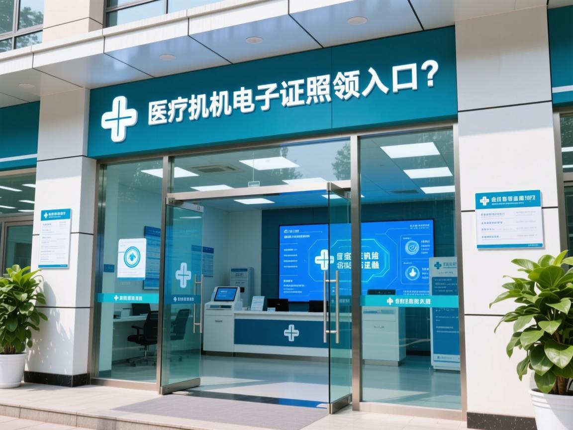 医疗机构电子证照申领入口?