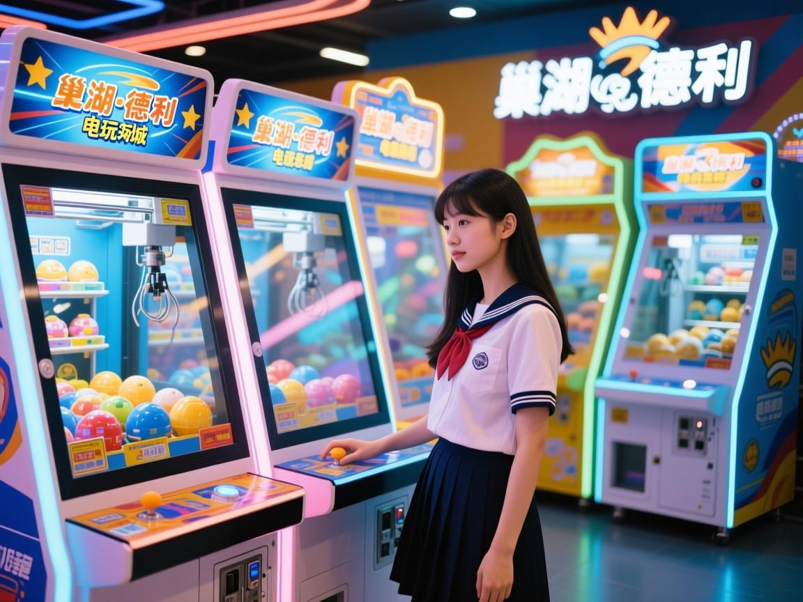 巢湖安德利电玩城，推币机前的青春与梦想