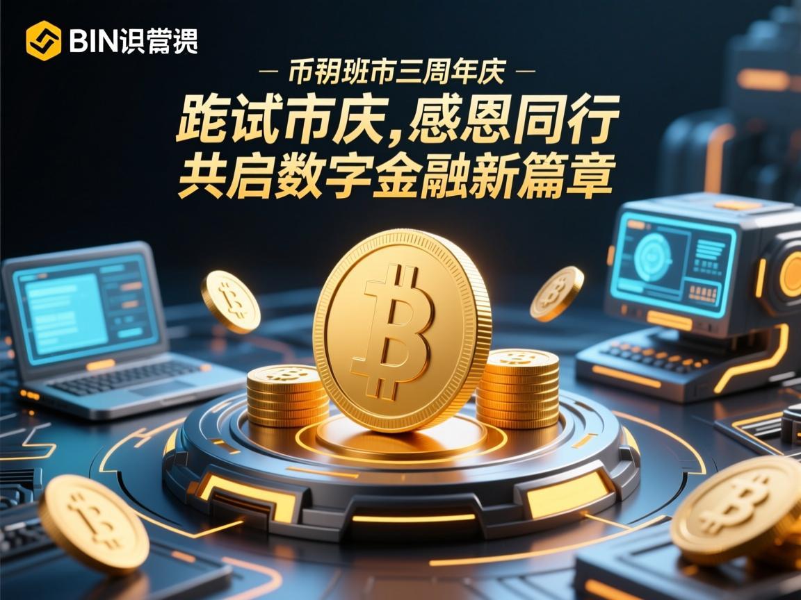 币安市三周年庆，感恩同行，共启数字金融新篇章