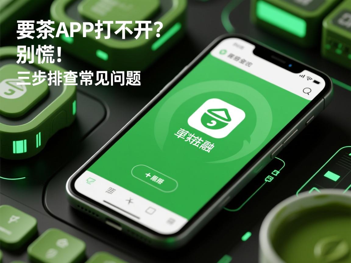 抹茶APP打不开？别慌！三步排查常见问题