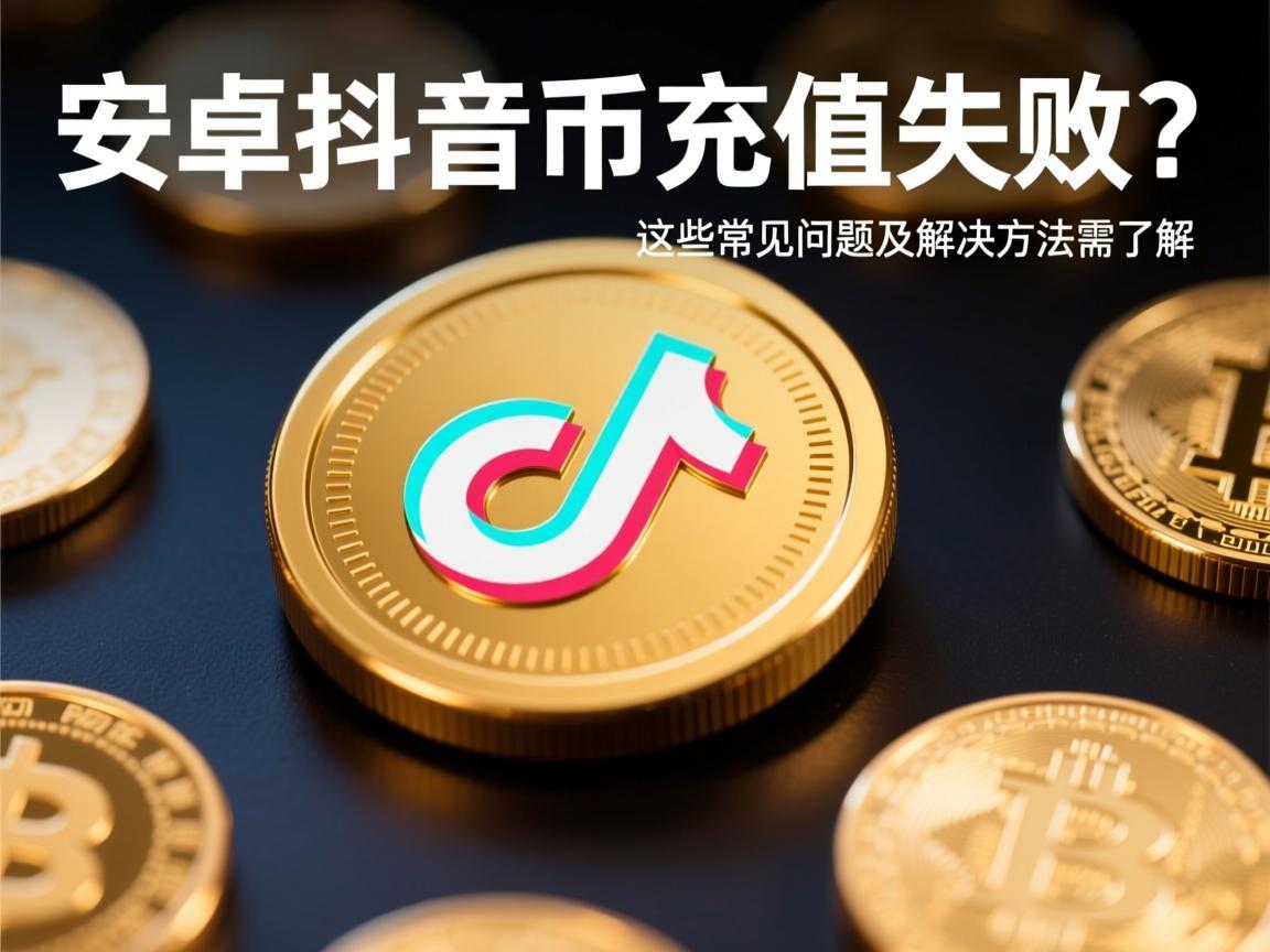 安卓抖音币充值失败?这些常见问题及解决方法需了解