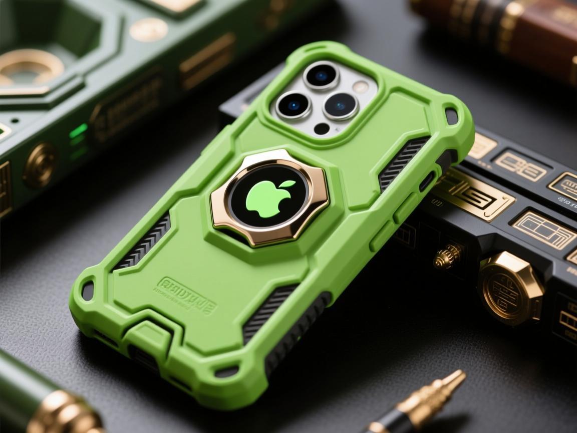 苹果欧绿防摔壳，当硬核防护撞上复古美学