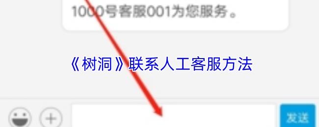 树洞 联系人工客服方法