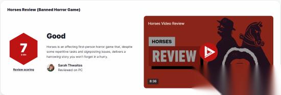 Horses 7分 惨遭Steam封杀的恐怖游戏