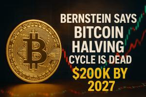 伯恩斯坦称比特币减半周期已死，并预测比特币将在2027年达到20万美元。