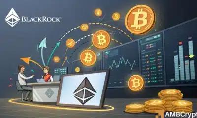贝莱德重拾增持步伐，购入近5亿美元的比特币和以太坊。